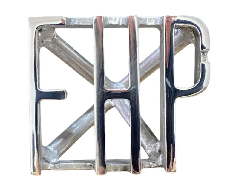 Marcador de gado em aço inox 304 com 3 letras